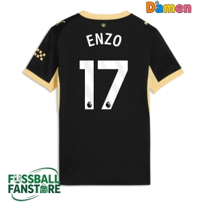 Manchester City Enzo Fernandez #17 Replik Auswärtstrikot Damen 2026-27 Kurzarm